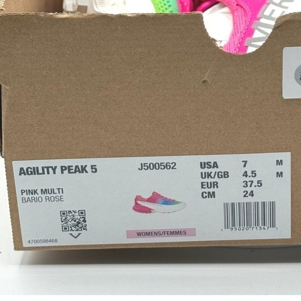 Merrell Agility Peak 5 Womens Size 7 Pink Blue Trail Running Shoes J500562 New - Picture 8 of 8
